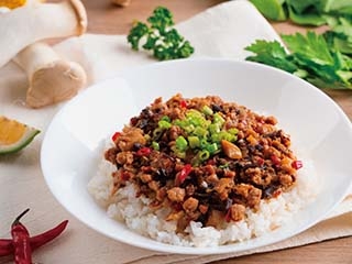 Spicy Mapo minced plant-based meat sauce