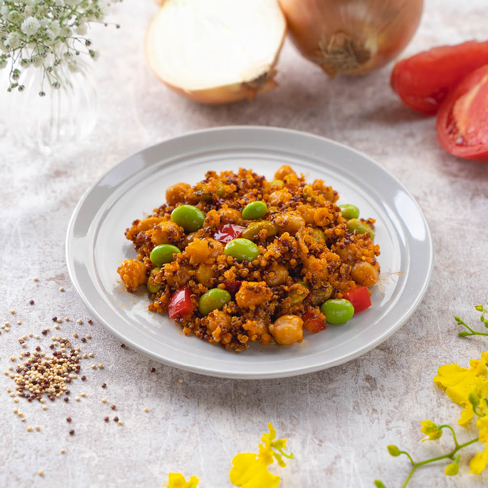 Mediterranean Quinoa & Chickpeas (Phyto-Vegetarian/Lacto-Vegetarian)