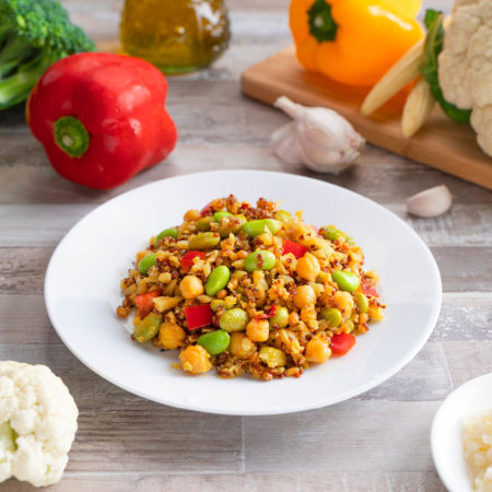 Levendige Bloemkool Rijst Rode Quinoa (Plant Pentasin)