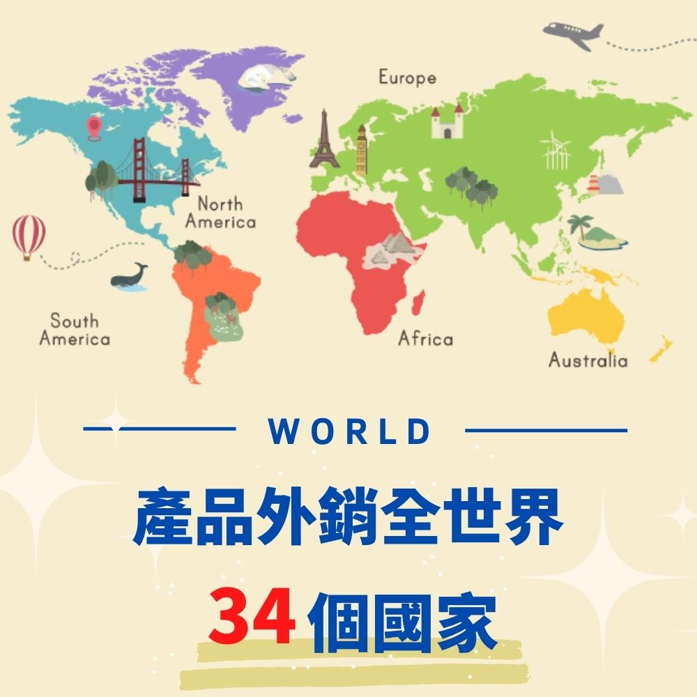 蘭揚食品外銷全世界34個國家