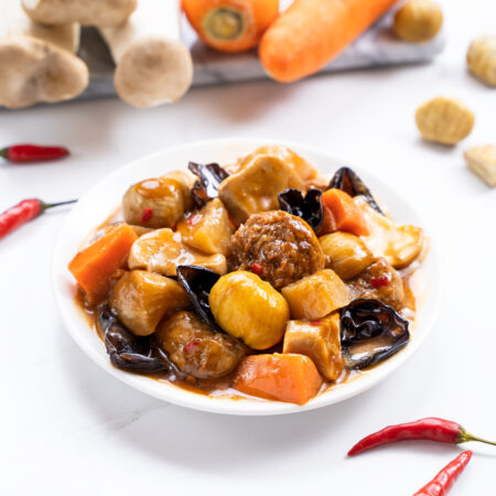 Braised Chestnut and Pleurotus eryngii