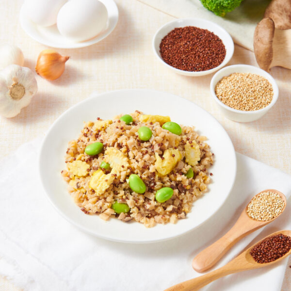 Riz aux champignons et quinoa rouge Shu Cai