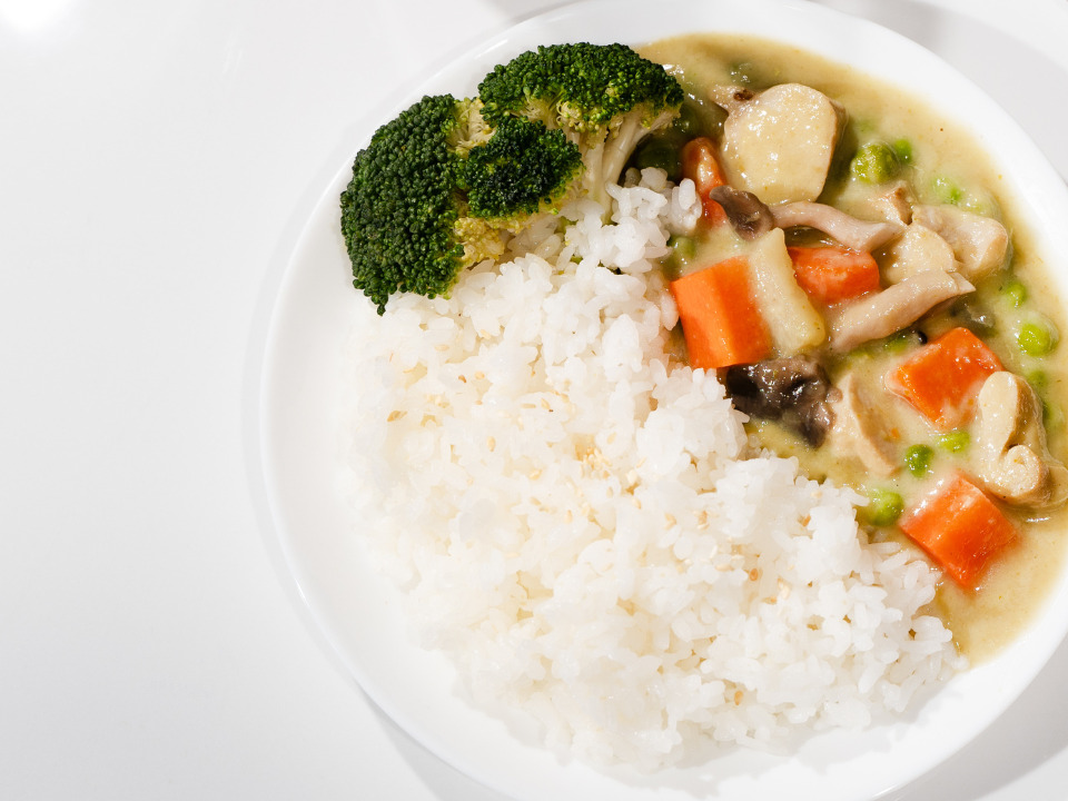 Curry vert aux champignons thaï