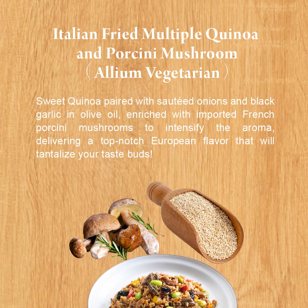 Italian Fried Multiple Quinoa and Porcini Mushroom
